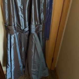 Formal dress in a beautiful blue/silver color.